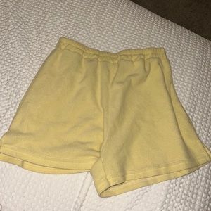 Towel material pool shorts